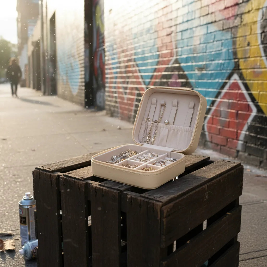 Tiny Treasures On The Go -Travel Jewelry Case