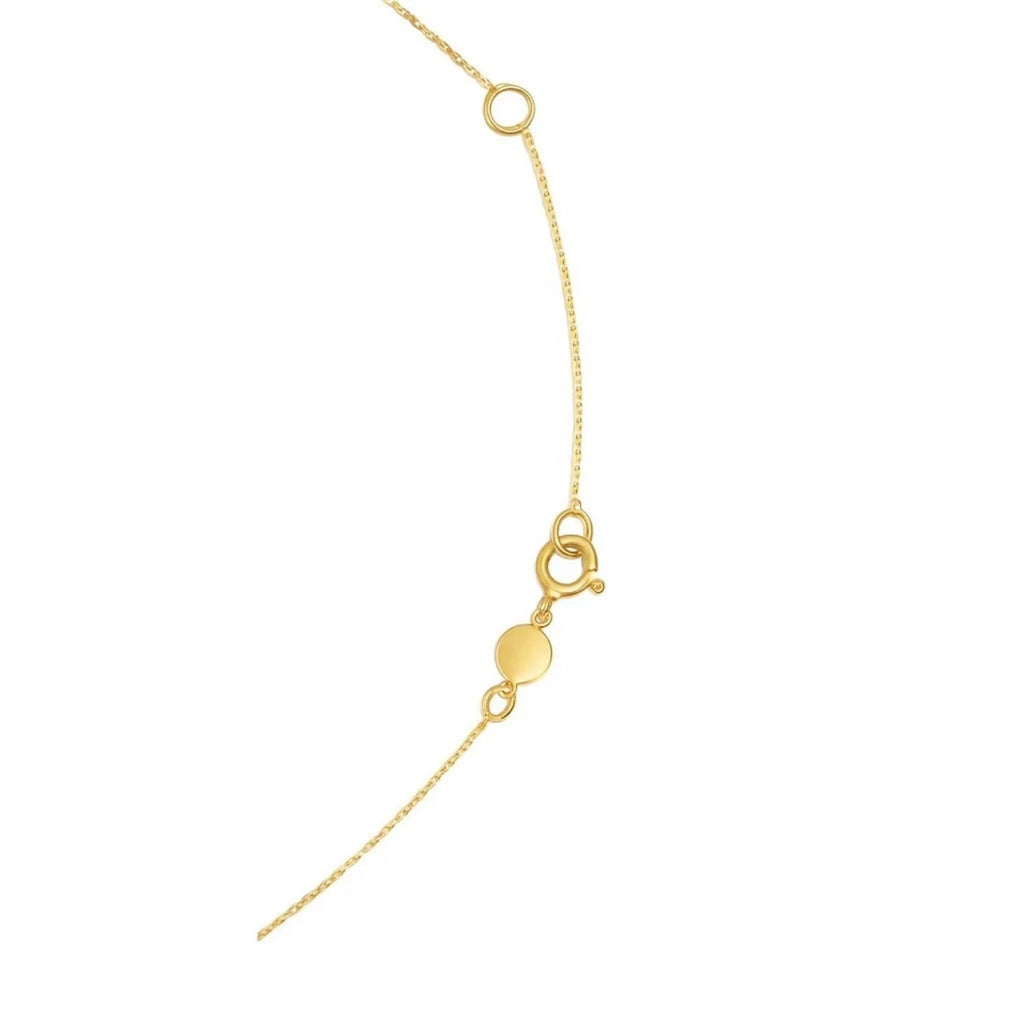14K Yellow Gold Gemini Necklace